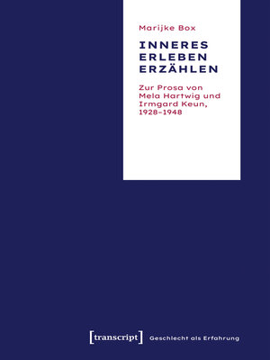 cover image of Inneres Erleben erzählen
